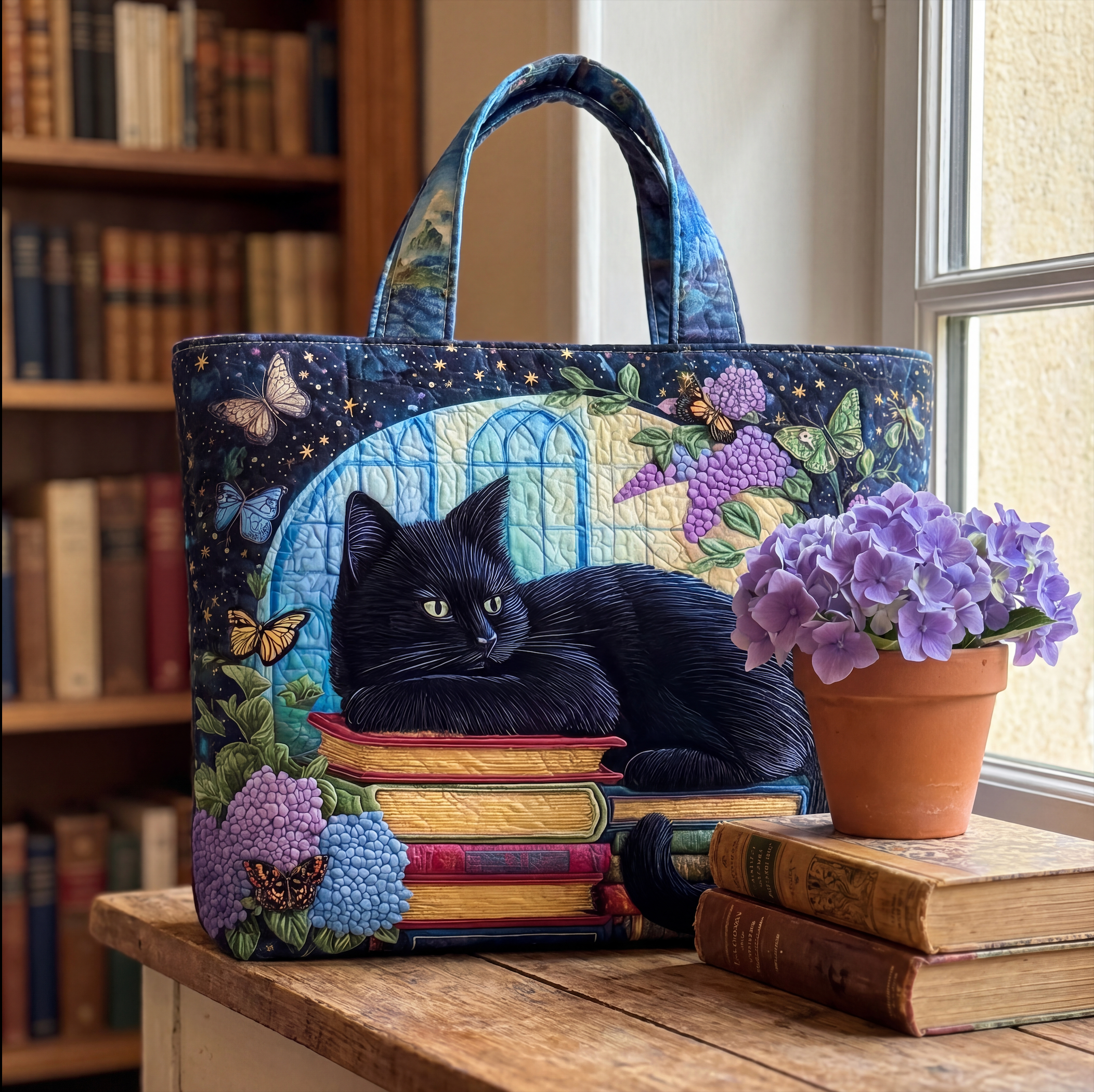 Chat Noir & Hortensias